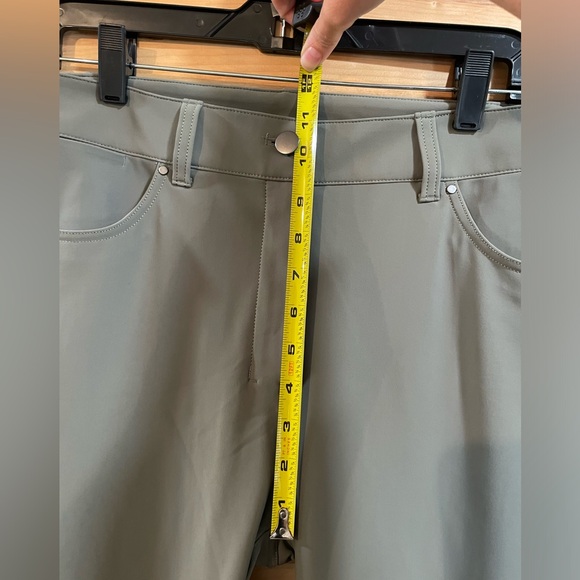 Lululemon City Sleek Slim-Fit 5 Pocket High-Rise Pant in Size 30 Grey Sage - Picture 9 of 15